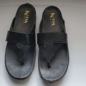 Black kork ease sandals